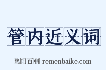 管内近义词是什么意思的图片